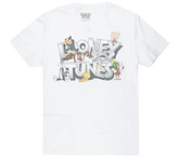 Looney Tunes Characters Nostalgic Adult White T-Shirt